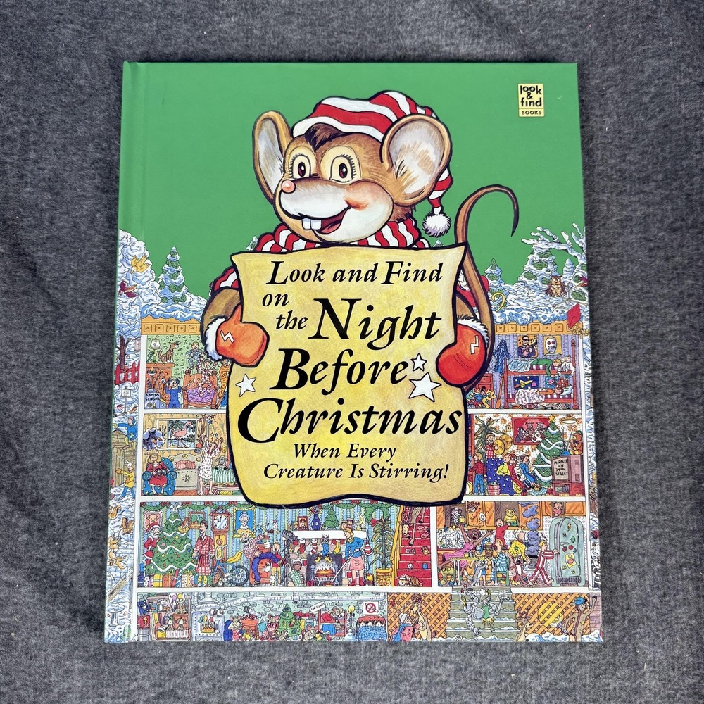 Vintage Look & Find Night Before Christmas Jerrard Green HC Kids Puzzle Book